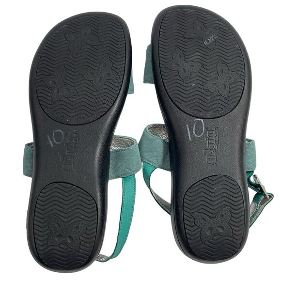 Alegria Sandal Julie Metallic Aqua Slingback Women’s Shoes Size US 10 | EU 40 - Picture 6 of 8